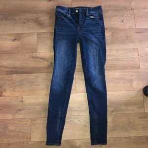 blue jean long skinny jeans